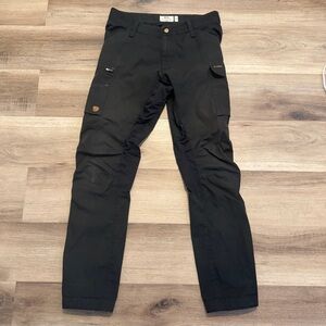 Fjallraven Men’s Kaipak Trouser Pants G1000 Stretch Panels 31 fit 33x32 Black